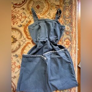 Two cute denim romper